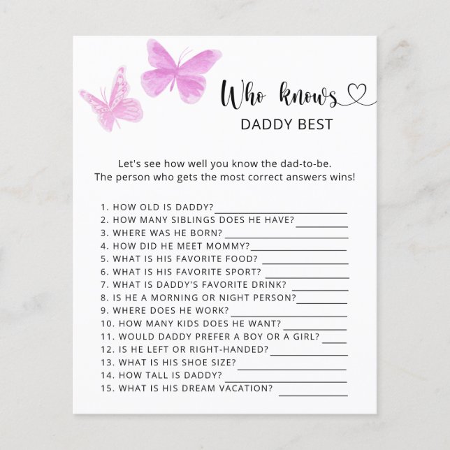 Borboletas - Quem sabe o melhor jogo do PAI (Frente)