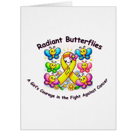 "Borboletas Radiantes - Cartão de Fita Amarelo"