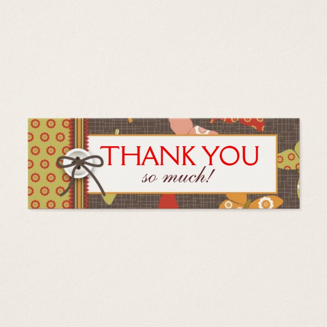 Borboletas retrorreflectoras TY Dica Magra Etiquet (Frente)