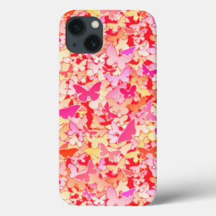 Borboletas, rosa, pêssego, coral