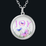 Borboletas voadoras Colar Joia<br><div class="desc">Primavera Joy - Borboletas Coloridas Voando na Natureza - Pintura - Personalizável - Escolher / Adicionar seu Texto Único - Nome / Cores / Fonte / Tamanho / Elementos - Imagem / Mais - Faça seu presente especial - Redimensionar e mover ou adicionar elementos / texto com ferramenta de personalização!...</div>