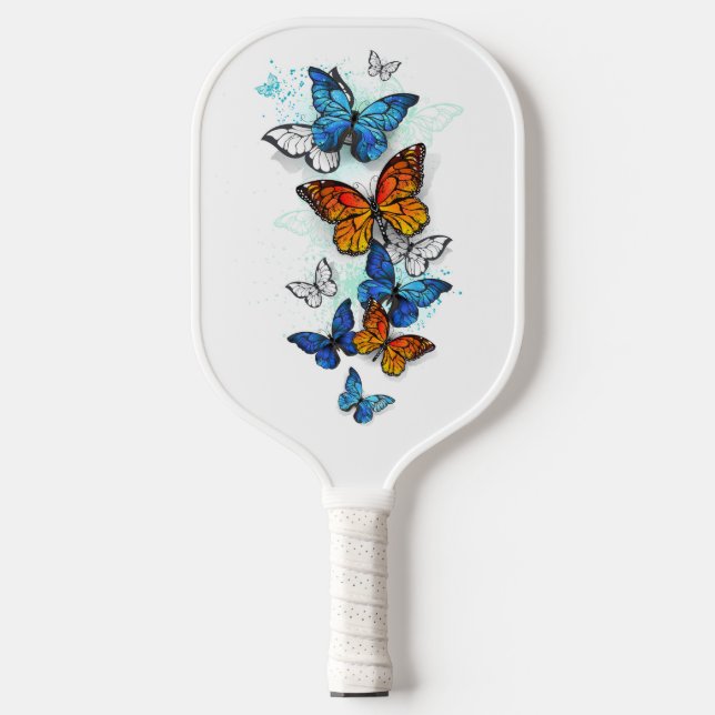 Borboletas voadoras Morpho e Monarca (Front)