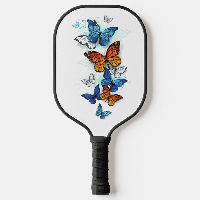 Borboletas voadoras Morpho e Monarca (Front)