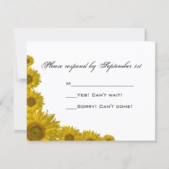 Borda Amarela Do Girassol Que Wedding O Cartao Da Zazzle Com Br