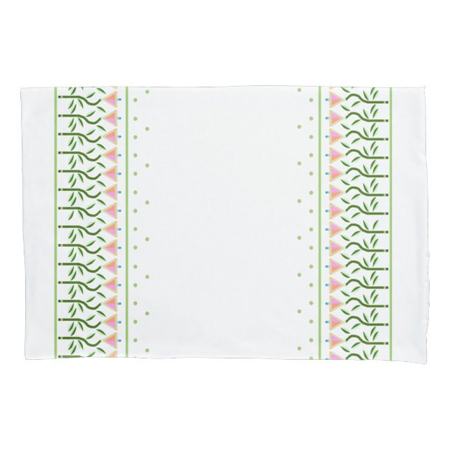 Borda bonito das tulipas estilizadas (Frente-Esquerda)