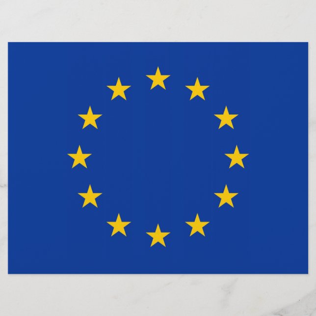 Borda com bandeira da União Europeia (Frente)