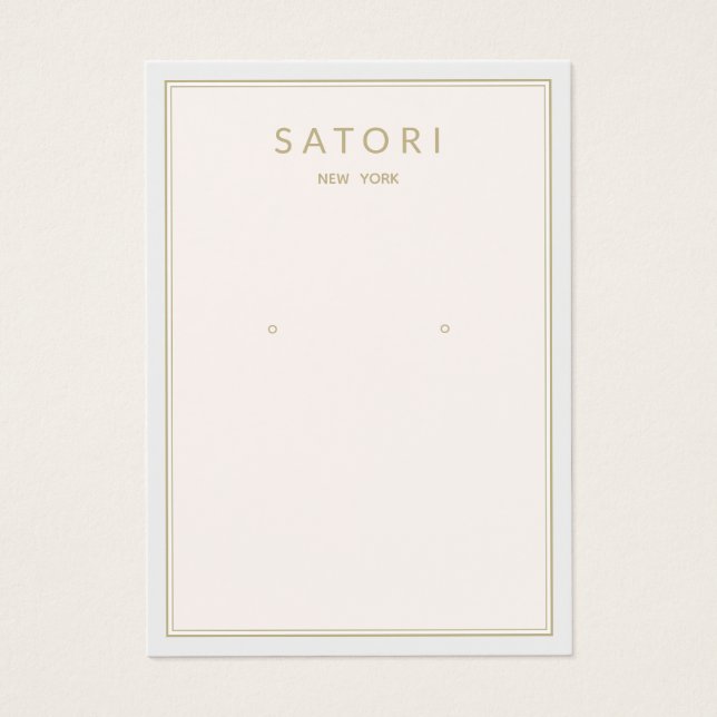 Borda Cor-de-rosa pálida a ouvir joias (Frente)