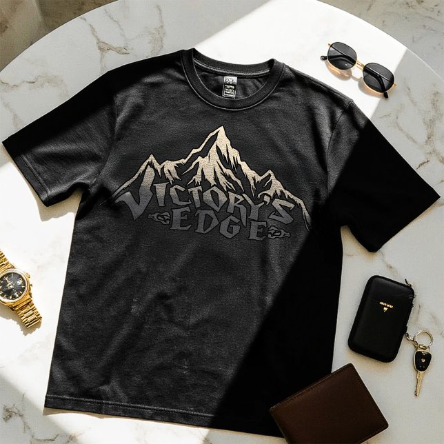 Borda da Vitória - Camiseta Design motivacional (Criador carregado)