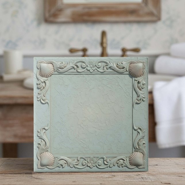 Borda de Concha de Vida Marinha Trompe L'oeil 2 ID (Criador carregado)