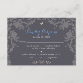 Borda de Flor Romântica | RSVP de Casamento