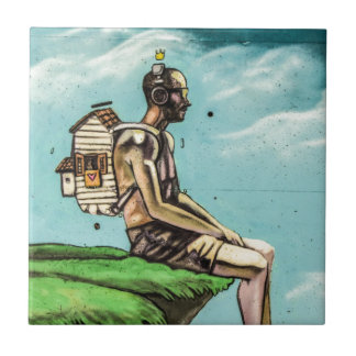 Borda do penhasco dos grafites