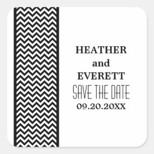 Borda Ebony Chevron Salve os adesivos de Data