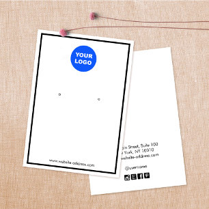 Borda Espessa Borda Branca de Adicionar Logotipo M