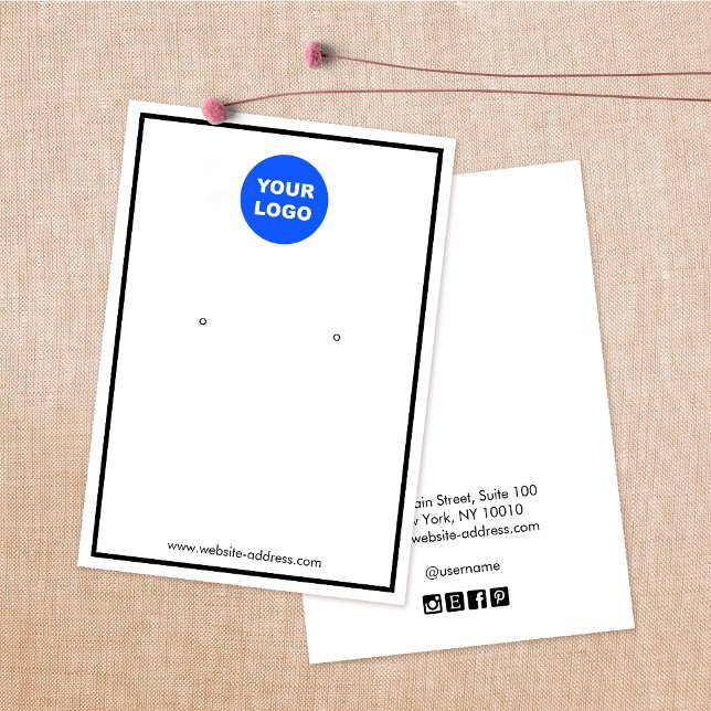 Borda Espessa Borda Branca de Adicionar Logotipo M (Criador carregado)