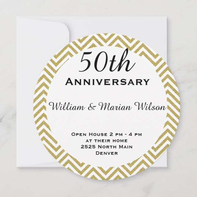 Borda Ziguezague Dourada em torno do Círculo (Frente)