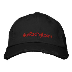 Bordado Ace Racing 1.com boné em apuros.