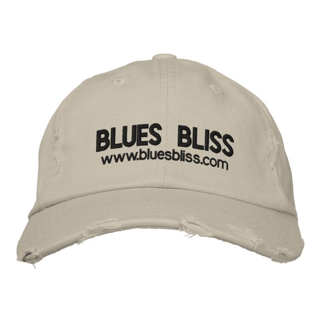 Bordado Blues Bliss Boné em desgosto (Frente)