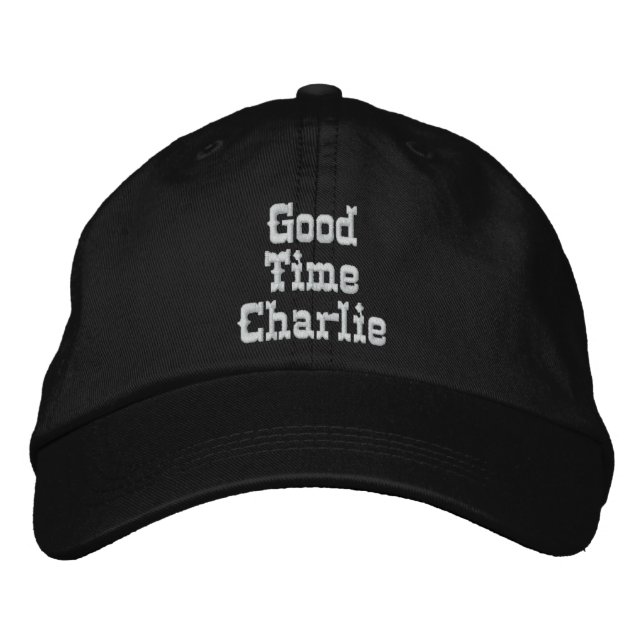 BORDADO BOM BONÉ CHARLIE DO TEMPO (Frente)