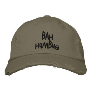 Bordado boné "Bah Humbug" / Chapéu