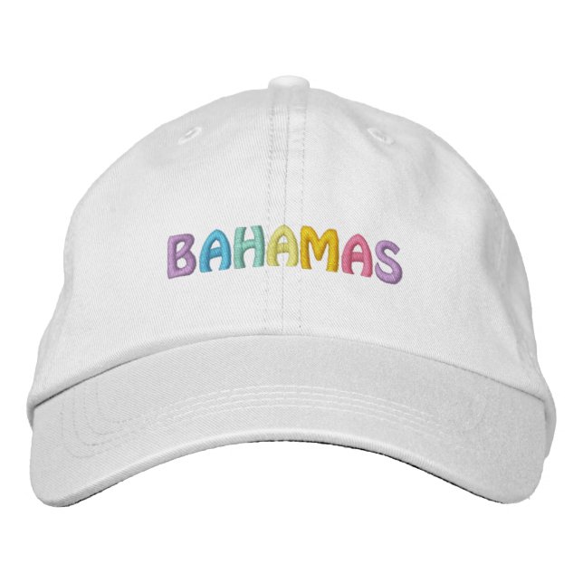 Bordado BONÉ BAHAMAS (ajustado ajustável) (Frente)