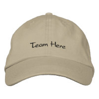 Boné Baseball de Equipe Bordada Personalizada