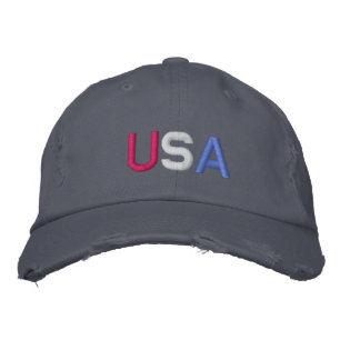 Bordado Boné BASEBALL DOS EUA - Personalizado - Personaliz