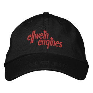 Bordado Boné de esfera do logotipo vermelho Ellwein Engine