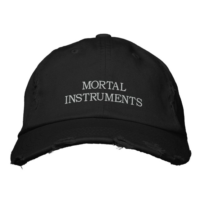 Bordado Boné de Instrumentos Mortais (Frente)