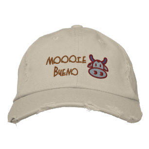 BORDADO BONÉ DE VACA MOOOIE BUENO