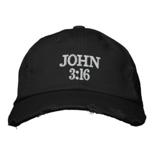 BORDADO BONÉ DO 3:16 DE JOHN