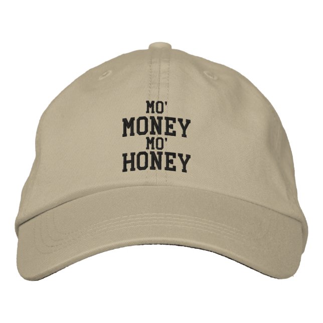 Bordado Boné Embroidered MO' MONEY MO' HONEY (Frente)
