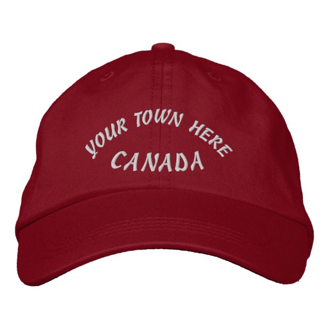 Bordado Boné Personalizado de Boné Baseball Souvenir Canad (Frente)