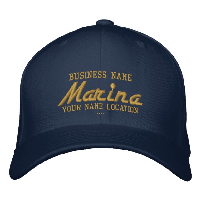 Bordado Boné Personalizável da Marina (Frente)