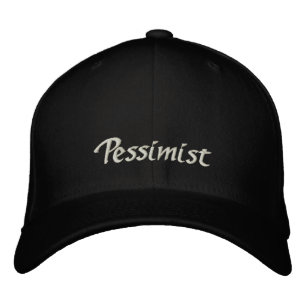 Bordado Boné pessimista / Chapéu