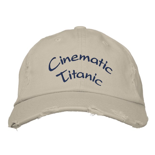 Bordado Boné Titanic Cinemático (Frente)