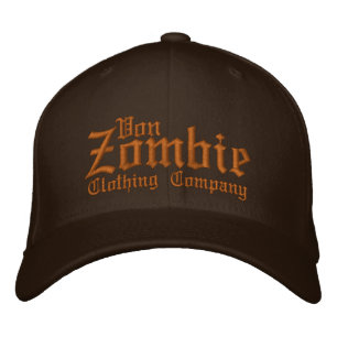 Bordado Boné Von Zombie Skull 001P