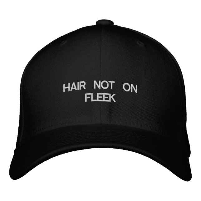 Bordado Cabelo Não No Boné De Beisebol Fleek (Frente)