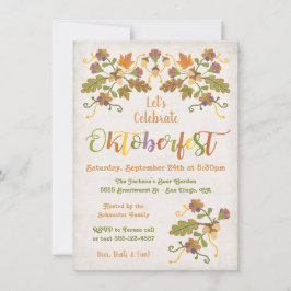 Bordado de Arte Folk Convites Oktoberfest