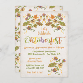 Bordado de Arte Folk Convites Oktoberfest