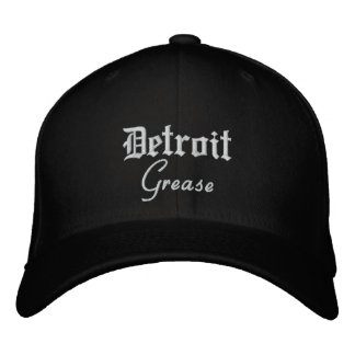Bordado Detroit Grease Flex Ajustado Wool Boné de beisebol