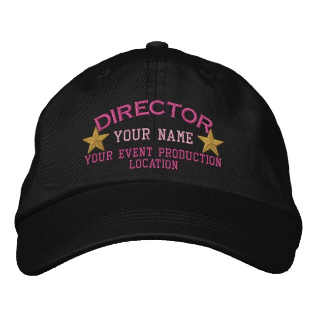 Bordado do Boné de Estrelas do DIRETOR Personaliza (Frente)