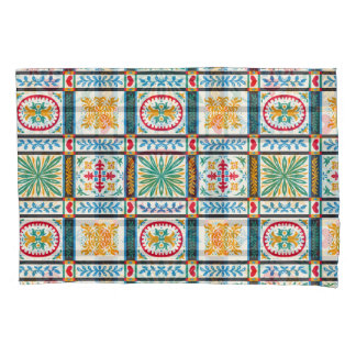 Bordado Maiolica Italiano: Floral Mediterrânica