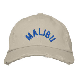BORDADO MALIBU DISTRESSED CHINO TWILL BONÉ