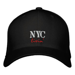 Bordado NYC vivendo Boné bordado/chapéu
