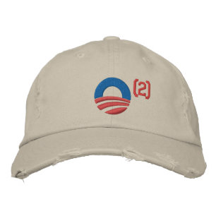 Bordado Obama Boné de Baseball Quadrado