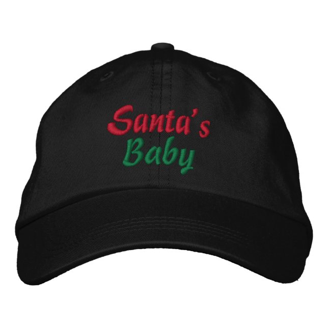 Bordado Papais noeis Boné de Natal (Frente)