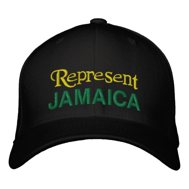 Bordado Representar o Boné da Jamaica (Frente)
