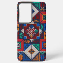 Bordado Tradicional da Palestina Tatreez colorido