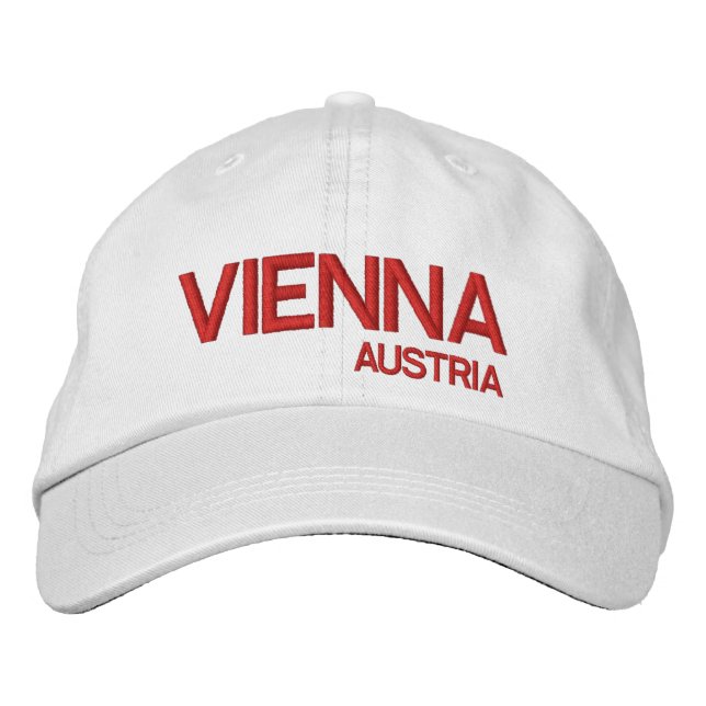 Bordado Viena, Austrália* Boné branco de beisebol (Frente)
