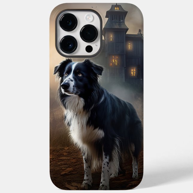 Border Collie Halloween Assustador  (Verso)